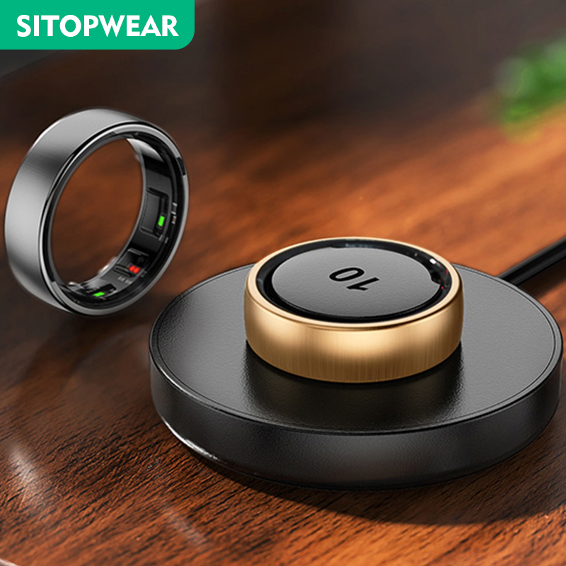 Smart Ring Blood Oxygen Temperature Sensor - 2025, Smart Ring für Männer und