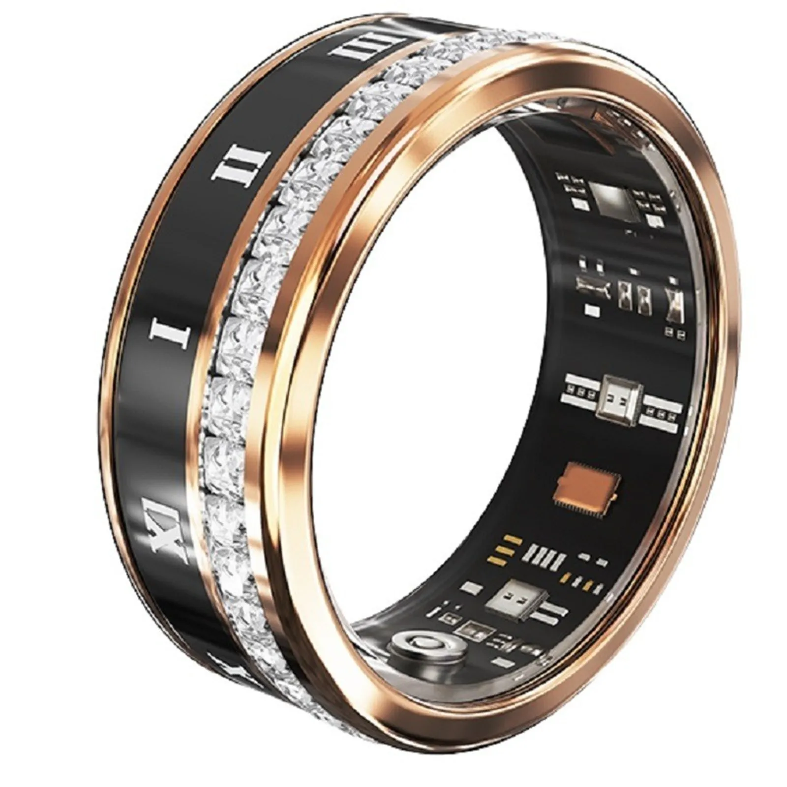 Smart Ring Step Calorie Fitness Monitor - Wasserdichter Smart Ring Sport Tracker Gesundheitsüberwachung