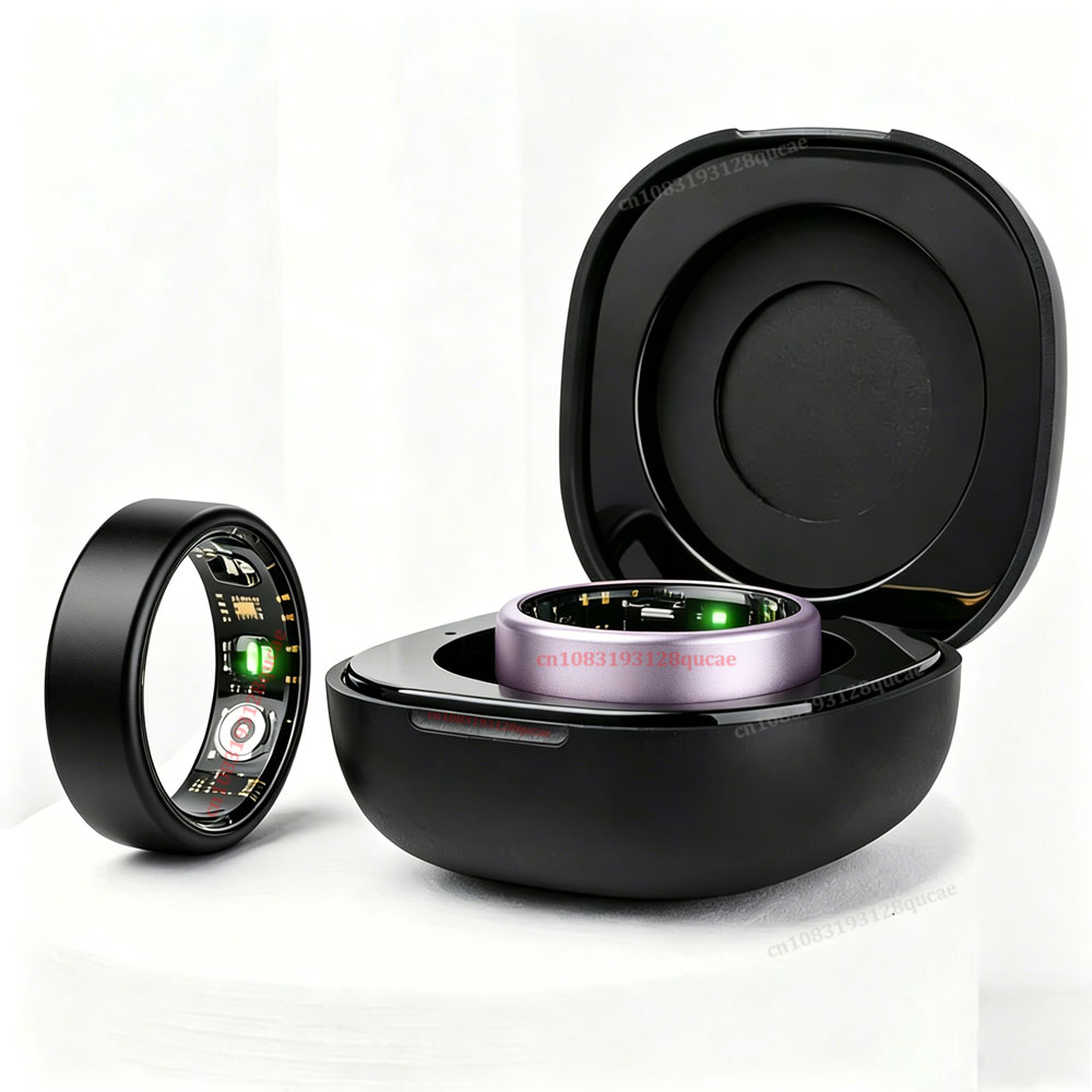 Smart Ring Health Tracker Heart Rate Sleep - R10 Smart Ring mit Ladecase Mehrfarbiger