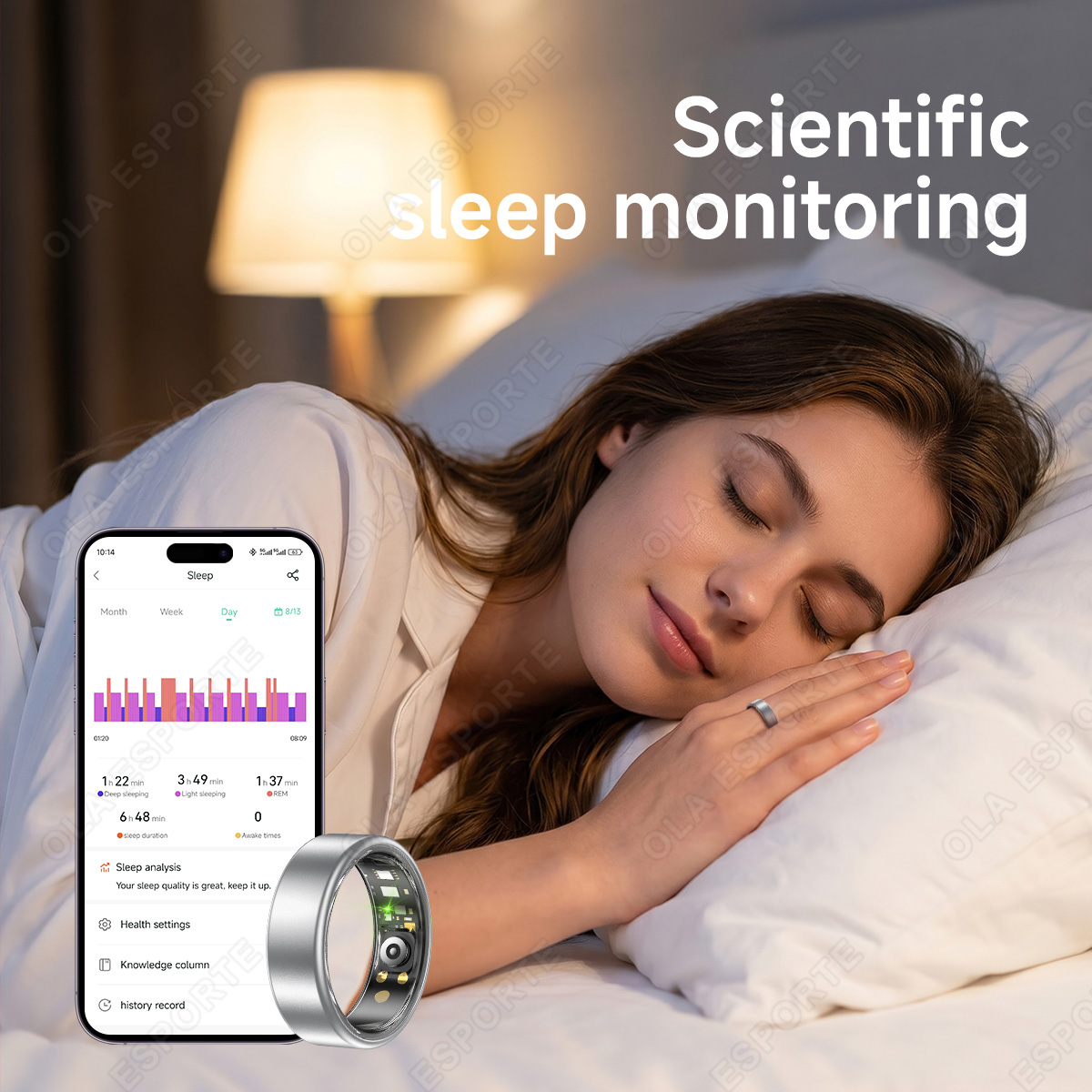 Alle Größen (6-14) Smart Ring  – Smart Ring Health Tracker Heart Rate Sleep Bewertung und Preis