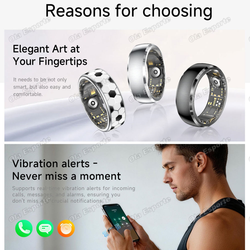 Vibrationsalarm Smart Ring für – Smart Ring Step Calorie Fitness Monitor Bewertung und Preis