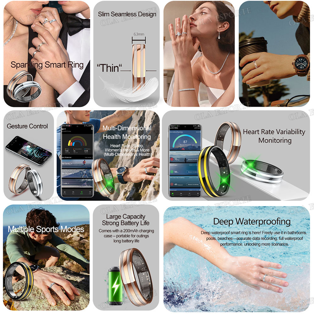Gestenerkennung Smart Ring Ges – Smart Ring Health Tracker Heart Rate Sleep Bewertung und Preis